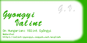 gyongyi valint business card